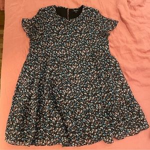 micro floral sun dress